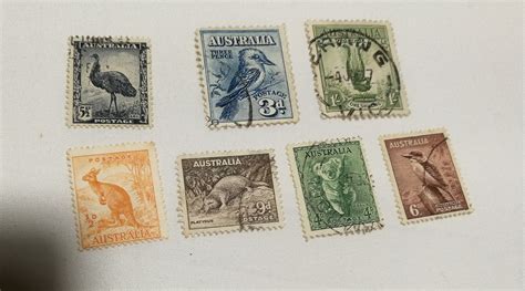 Australia Different animals stamps 7pcs Used AU0012 | Etsy