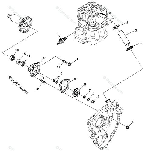 Polaris ATV 1997 OEM Parts Diagram for Water Pump Xplorer 400L ...