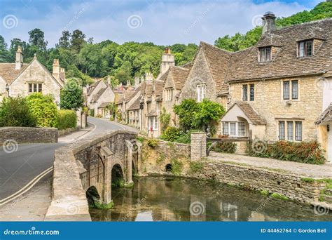 Castle Combe stock photo. Image of river, cotswolds, avon - 44462764