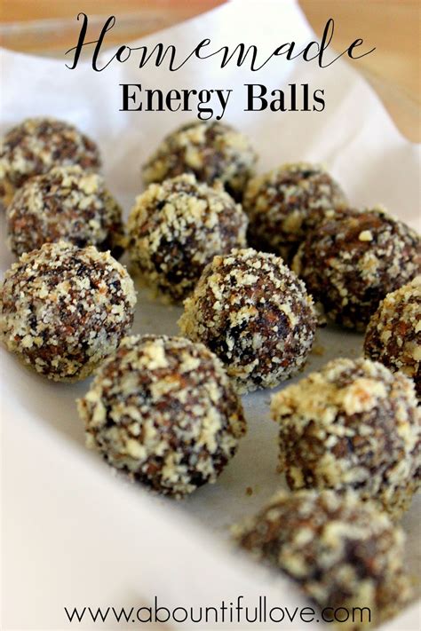 Homemade Energy Balls - A Bountiful Love