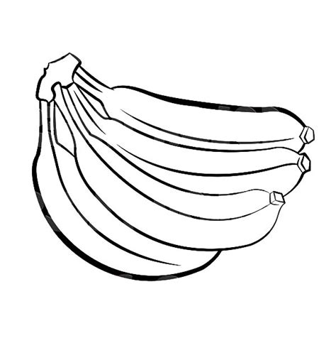 Banana Coloring Page at GetColorings.com | Free printable colorings ...