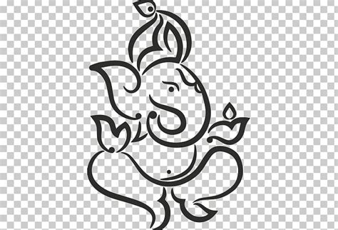 Ganesha Drawing Deity PNG, Clipart, Art, Artwork, Bal Ganesh, Black And White, Cartoon Free PNG ...