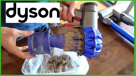 HOW TO CLEAN THE DYSON V6 VACUUM CLEANER | DEEP CLEANING THE DYSON CORDLESS VACUUM - YouTube