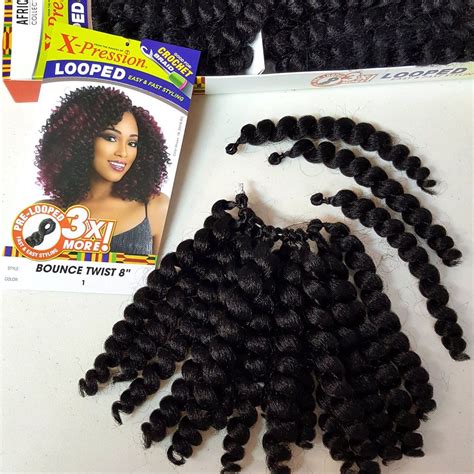 Sensationnel 3X Pre-Looped Crochet Hair - Bounce Twist 8" - HAIRSOFLY SHOP | Crochet braids ...