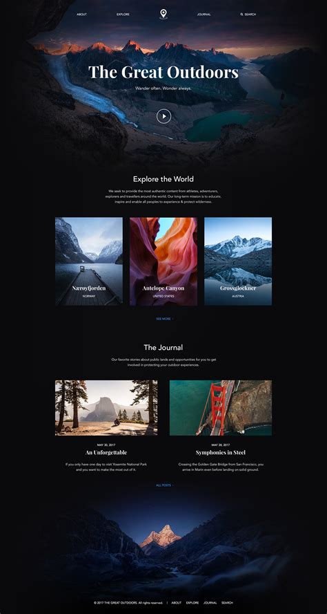 5 Beautiful Travel Website Designs for Your Inspiration :: Behance