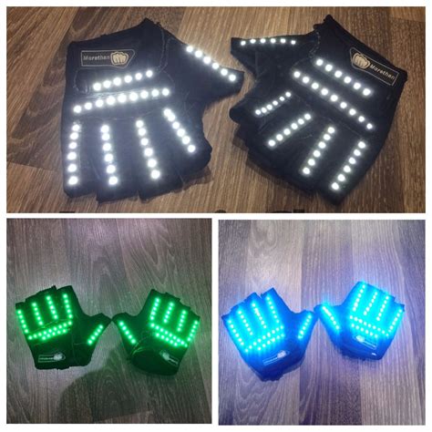 Led Gloves Rave Gloves Party Gloves Led Costumes Rave | Etsy