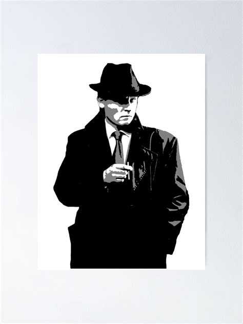 "Noir Detective Stencil Art" Poster by -Stony- | Redbubble