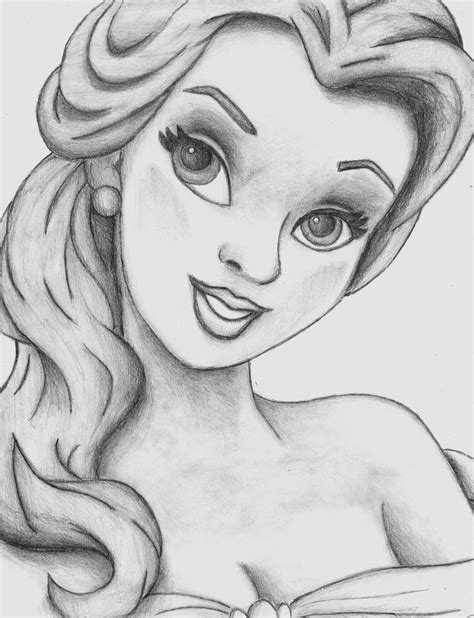 disney drawings | Disney Ladies: Belle by ssdancer | Disney Sketches | Pinterest | Disney ...