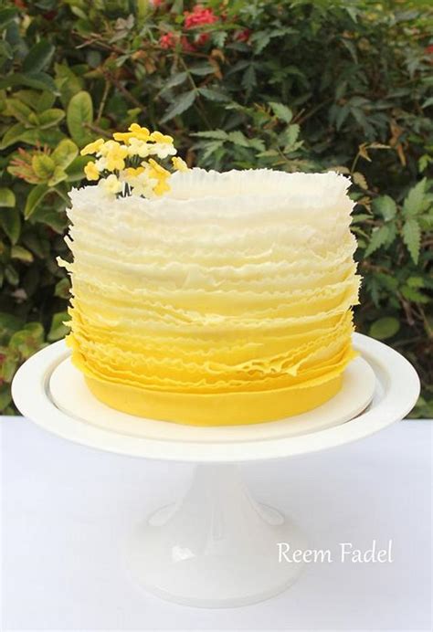 Yellow! - Decorated Cake by ReemFadelCakes - CakesDecor