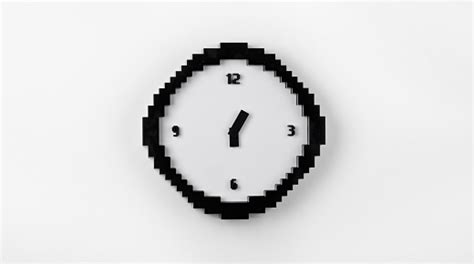 pixel wall clock.