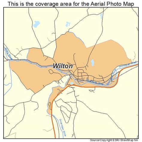 Aerial Photography Map of Wilton, NH New Hampshire