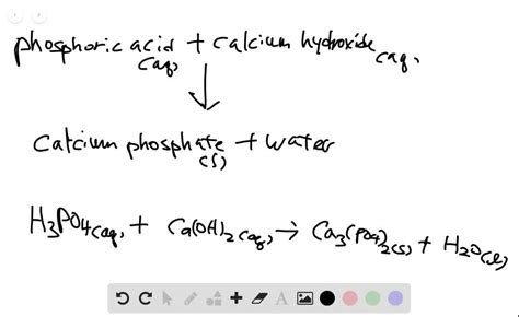 Write the reaction of phosphoric acid with Iithium hy… - SolvedLib