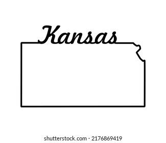 Kansas Outline Photos, Images and Pictures