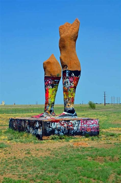 Two Vast and Trunkless Legs ~ Ozymandias Legs in Amarillo | Roadside attractions, Amarillo texas ...