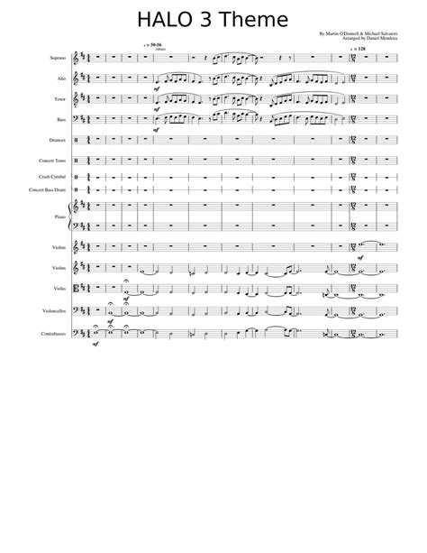 Halo 3 Main Theme (Original Version) Sheet music for Piano, Soprano, Alto, Tenor & more ...