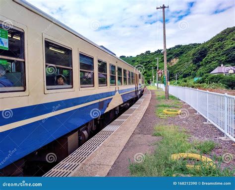 Beautiful Train Scenery in Northeast Japan Editorial Image - Image of japan, ocean: 168212390