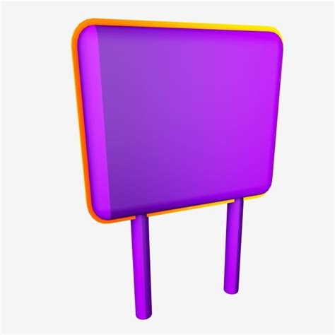 Decorative Purple Clipart Hd PNG, C4d Decorative Element Cool Purple Stereo Sign, Decorative ...