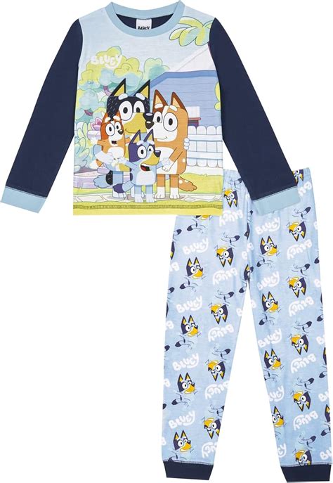 Bluey Boys Pyjamas, Bluey and Bingo PJs, Ages 18 Months to 7 Years Old, Official Bluey ...