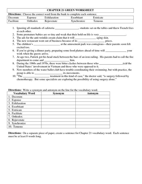 Sat Prep English Worksheets