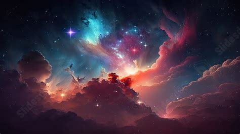 Nebula Cloud Fog Celestial Powerpoint Background For Free Download ...