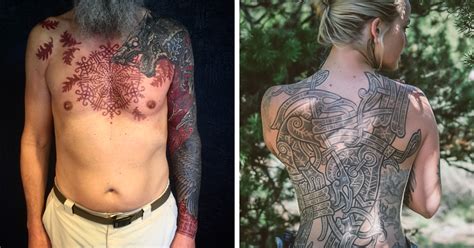 I Make Vikings Out Of People With My Tattoo Designs (16 Pics) | Bored Panda