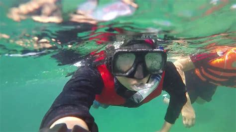 Snorkeling in the deep sea of Manukan Island, Sabah, Malaysia Borneo - YouTube