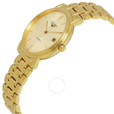 Longines Presence Automatic Gold Dial Ladies Watch L48212328 - Presence - Longines - Watches ...