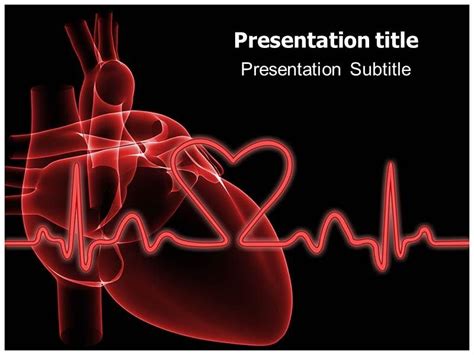 free heart powerpoint backgrounds cardiovascular powerpoint template free ecg ppt templates free ...