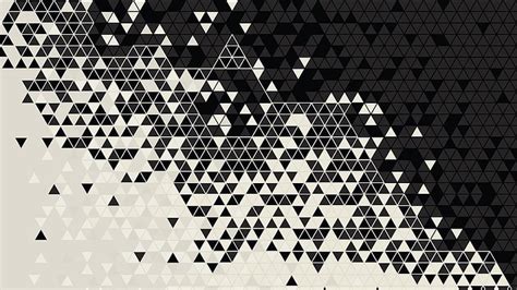 White and black abstract wallpaper, pattern, digital art, triangle, HD wallpaper | Wallpaperbetter