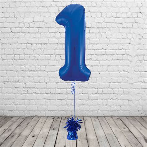 Blue Number 1 Balloon - Party101 UK