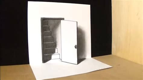 Sensational door illusion //Magic perspective with Pencil ️ // Trick ...