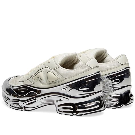 Adidas x Raf Simons Ozweego White & Metallic Silver | END. (US)