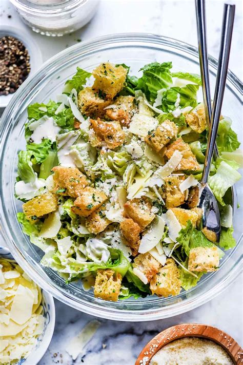 Creamy Caesar Salad Dressing Recipe (Egg-Free!) | foodiecrush.com