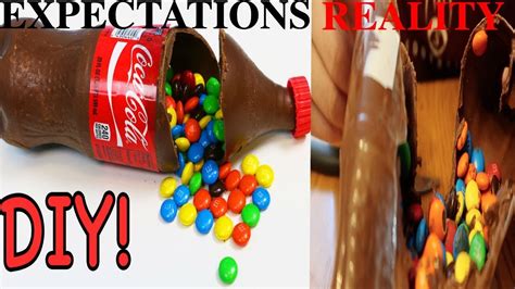 HOW TO MAKE CHOCOLATE COKE BOTTLE DIY: EXPECTATIONS VS REALITY - YouTube