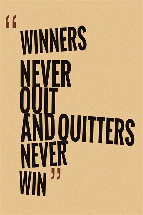 Winners Never Quit Motivational Inspirational Quotes Poster | Inspirational quotes posters ...