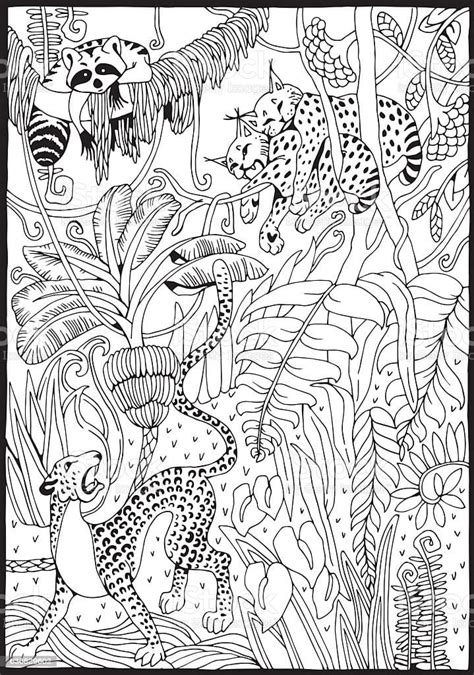 Coloriage Animaux de la Jungle Gratuits - télécharger et imprimer gratuit sur ColoriageEnfant.Com