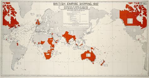 British Empire Shipping Map - National Maritime Museum | SurfaceView