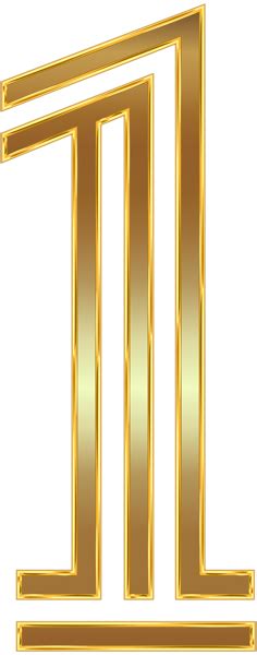 Number One Gold PNG Clip Art Image | Gallery Yopriceville - High-Quality Free Images and ...