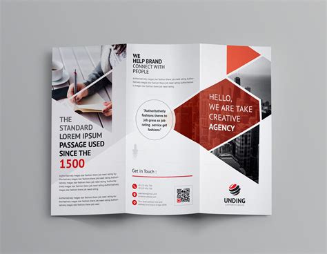 Aether Corporate Tri-Fold Brochure Template 001160 - Template Catalog