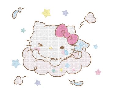 Cute mignon kawaii hello kitty ange angel gif - Free animated GIF - PicMix