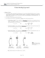 Column Buckling Experiment: Determining Critical Buckling Loads ...