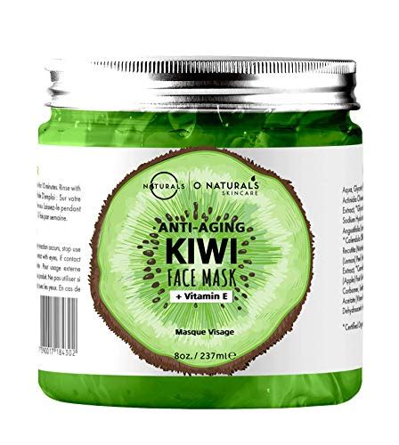 O Naturals Kiwi Face Brightening Hydrating Acne Fighter Gel Mask With Cucumber Vitamin E Vegan ...