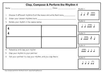 Music Composition Worksheets - Set 4 by Jooya Teaching Resources