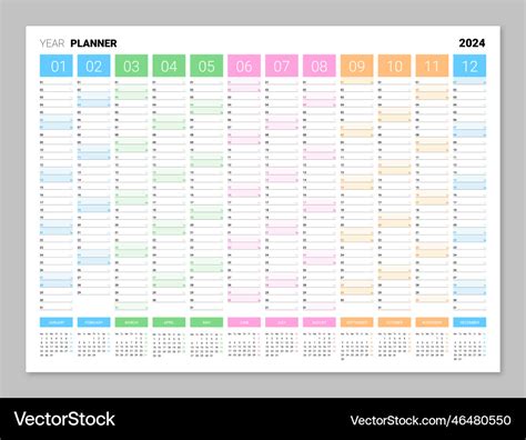 2024 Calendar Year Planner - Alfie Austine