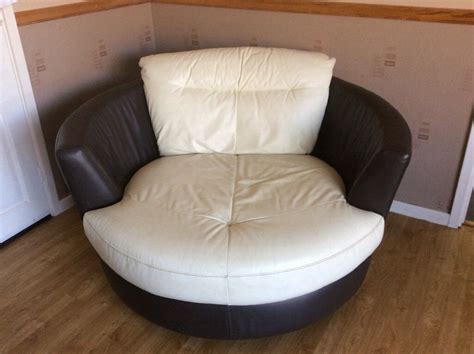 Leather Cuddle Chair. Snuggle Seat in leather. | in Blackwood ...