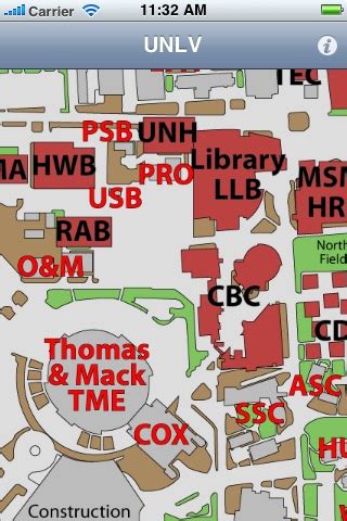 UNLV Campus Map: Campus and Building Maps for University of Nevada, Las ...