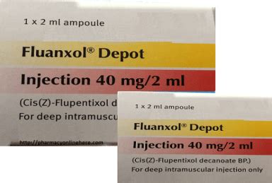 Fluanxol Depot Injections Tablets Uses Dosage Side Effect