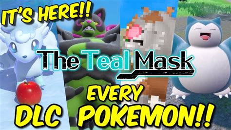 EVERY TEAL MASK POKEMON REVEALED - Pokedex Cards Included!! - YouTube