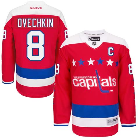 Reebok Alexander Ovechkin Washington Capitals Red 2015-16 Alternate ...