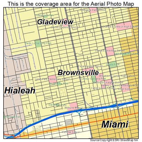 Aerial Photography Map of Brownsville, FL Florida